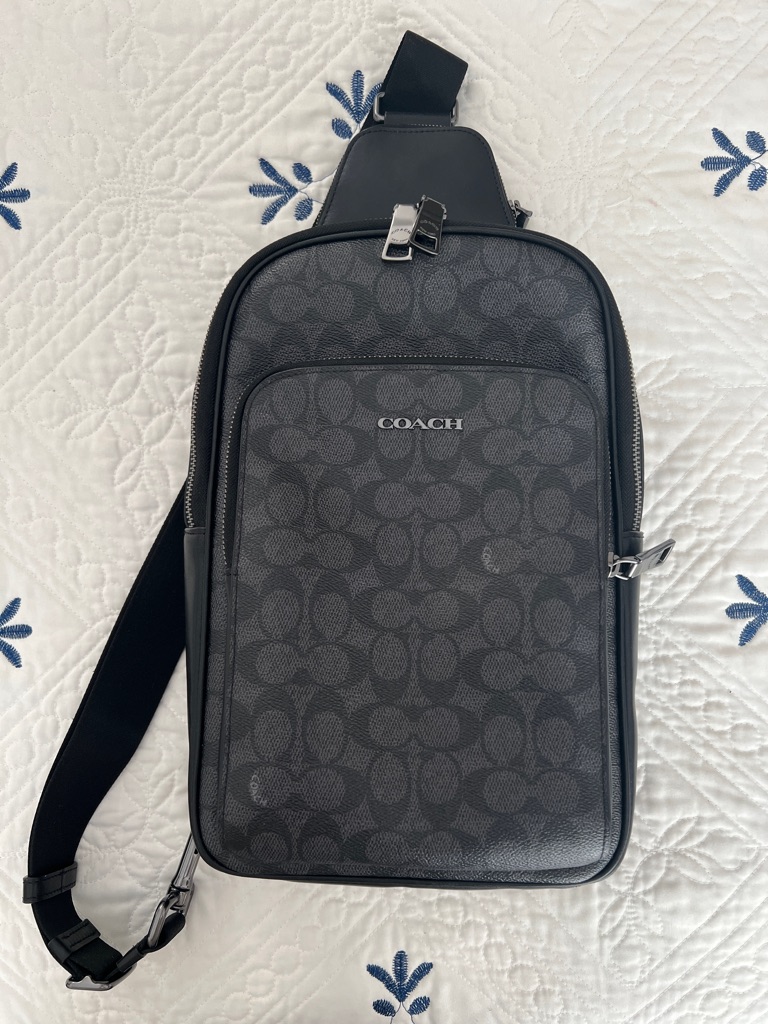 Coach Black/Charcoal Signature Sling Bag